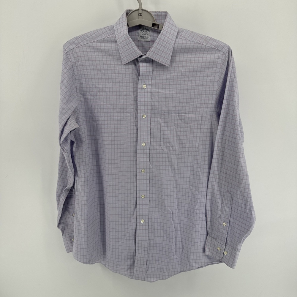 Brooks Brothers Mens Dress Shirt L 16-4/5 Large / Checks Plaid Multi Colored